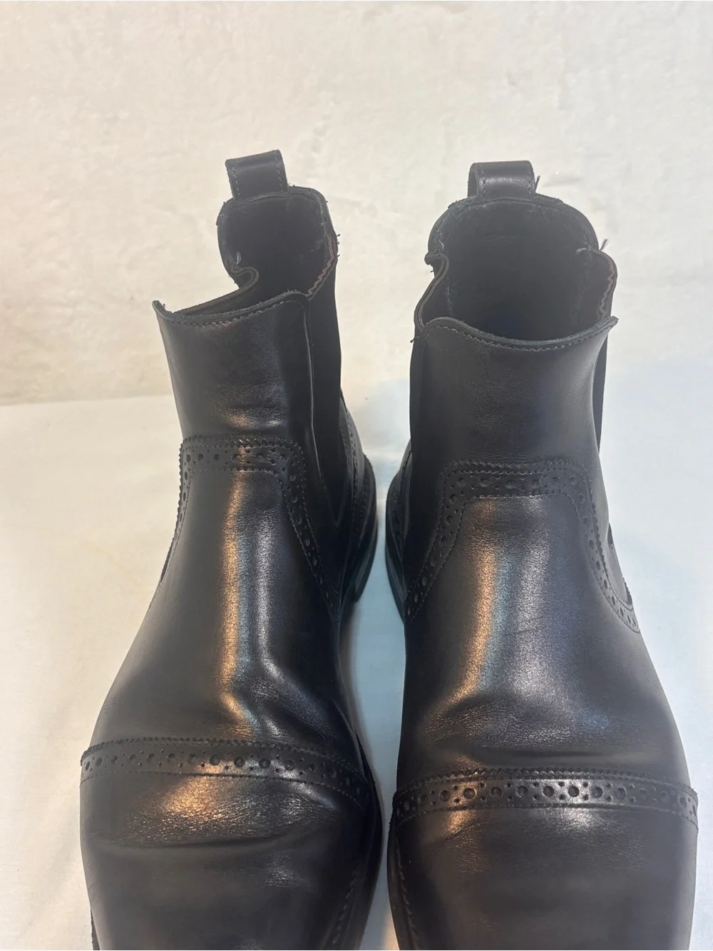 Allen Edmonds Lombard Black Leather Chelsea Boots 10D